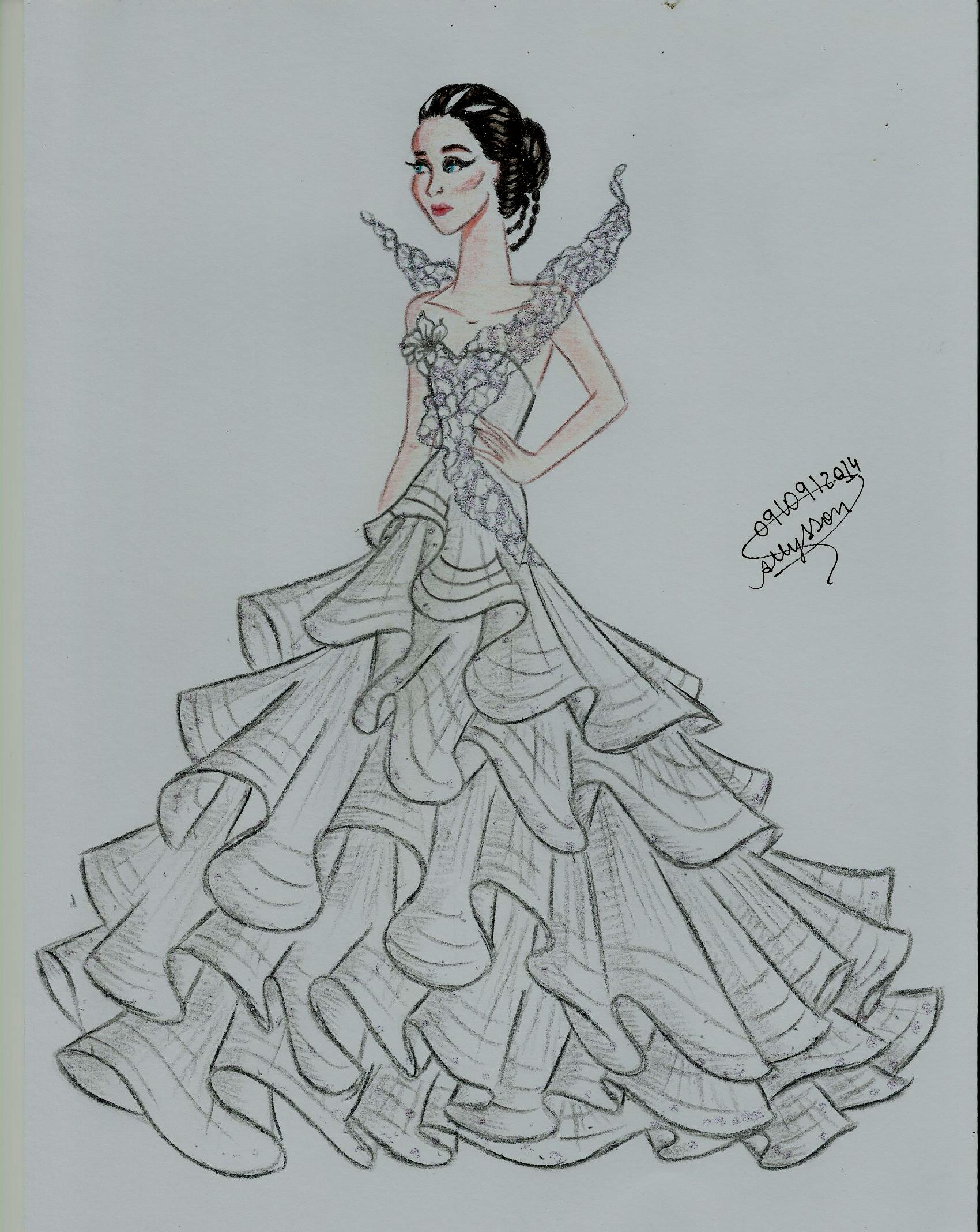 Desenhando Katniss Everdeen (Jogos Vorazes) /Drawing Katniss